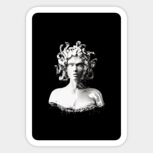 Silver medusa Sticker